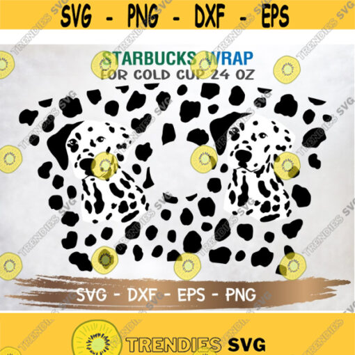 Dalmatian Starbucks Cup SVG Dalmatian svg Dalmatian Pint svg Starbuck Cup SVG DIY Venti for Cricut 24oz venti cold cup Digital Download Design 112