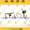 Dance Heartbeat SVG SVG Dxf Eps jpeg png Ai pdf Cut File Gymnast Heartbeat Svg Dancer Svg Gymnast Svg for Cricut Gymnast Svg