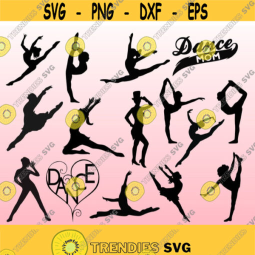 Dance SVG Bundle dancer svg dancing svg dance clipart svg files for silhouette svg files for cricut Design 25