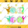 Dancer Frames Monogram monogram frames Cuttable Design SVG PNG DXF eps Designs Cameo File Silhouette Design 1026