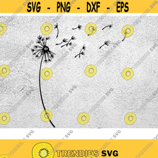 Dandelion SVG Instant Digital Download For Silhouette Cricut Plotter PNG DXF Personal and Commercial Use Design 144