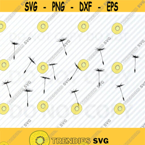 Dandelion Seeds SVG Files Dandelion Vector Images Clipart SVG File For Cricut Dandelion Silhouettes Eps blowing Dandelion Png Dxf Design 484