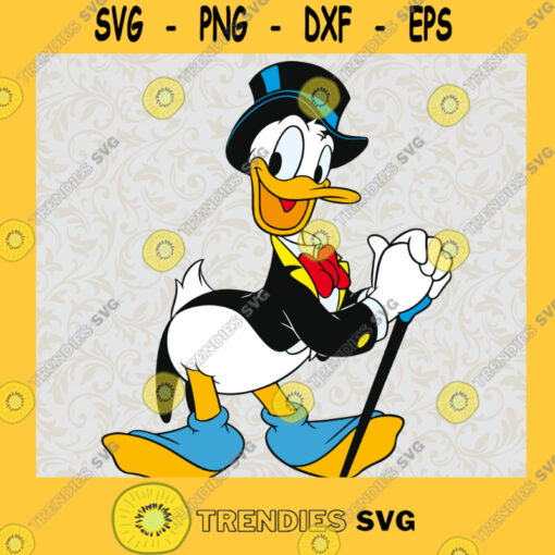 Dapper Donald Duck SVG Donald Duck Tuxedo Clipart SVG Donald Disney SVG