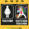 Daycare Teacher Dabbing Unicorn Teacher Women SVG PNG DXF EPS 1