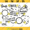 Dear Santa Cookie Plate Decal Files cut files for cricut svg png dxf Design 36