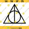 Deathly Hallows Harry Potter Decal Files cut files for cricut svg png dxf Design 19