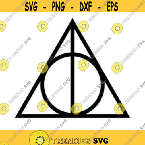 Deathly Hallows Harry Potter Decal Files cut files for cricut svg png dxf Design 19