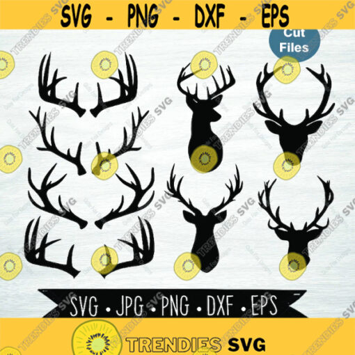 Deer Antlers SVGjpg png eps dxf Deer Antlers Instant download svg file for Cricut and Silhouette Design 1865