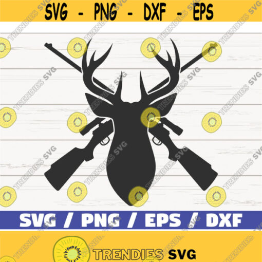 Deer Head SVG Deer Hunting SVG Cut File Cricut Commercial use Instant Download Silhouette Hunting Dad SVG Hunter Svg Design 676