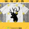 Deer Head Svg Deer Silhouette Svg Buck Svg Dxf Eps Pdf Png Jpg File Christmas Shirt Svg File Cricut Silhouette Downloads Iron on Image Design 698