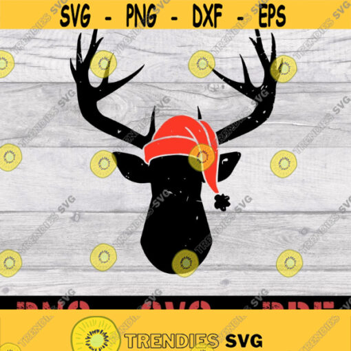 Deer Hunting Christmas svg Deer With Santa Hat svg Christmas Pajama Hunting Dowload File svg png Design 423