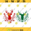 Deer Reindeer Decor Christmas Cuttable Design SVG PNG DXF eps Designs Cameo File Silhouette Design 1971