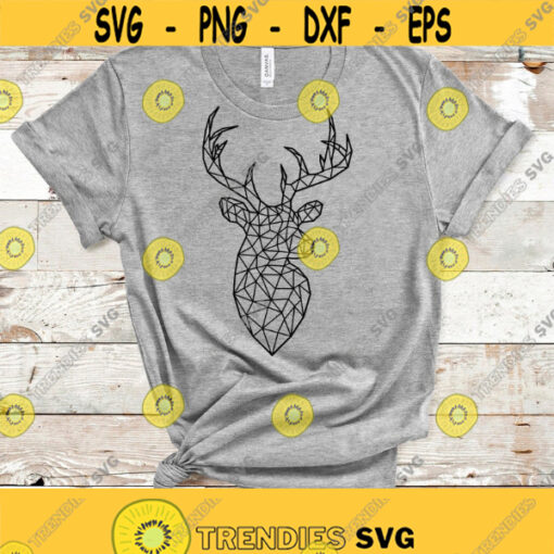 Deer SVG Deer Silhouette Svg Geometric Deer Head Svg Wild Bear Svg Wild Animals Svg Explore Svg Adventure Svg Woodland SvgForest Svg Design 326