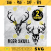 Deer Skull Fire Deer Skull svg Hunting svg Outdoors svg Deer Horns svg Svg for cut Design 288 copy