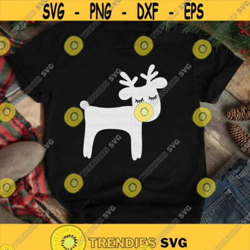 Deer svg Reindeer svg Cute Reindeer svg Christmas svg dxf Winter Shirt Funny Download Cut file Clipart Cricut Silhouette Craft Design 1079.jpg