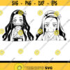 Demon Slayer Svg PNG PDF Cricut Silhouette Cricut svg Silhouette svg Svg Files Anime Japanese Svg kimetsu no yaiba svg Nezuko svg Design 2825