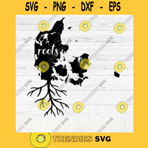 Denmark Roots SVG File Home Native Map Vector SVG Design for Cutting Machine Cut Files for Cricut Silhouette Png Pdf Eps Dxf SVG