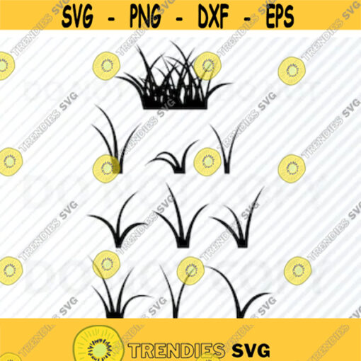 Detailed Grass 2 SVG file for cricut Grass Vector Images Clipart Silhouette Eps Grass Png Dxf Lawn Clip Art Yard Grass dxf cnc file Design 381