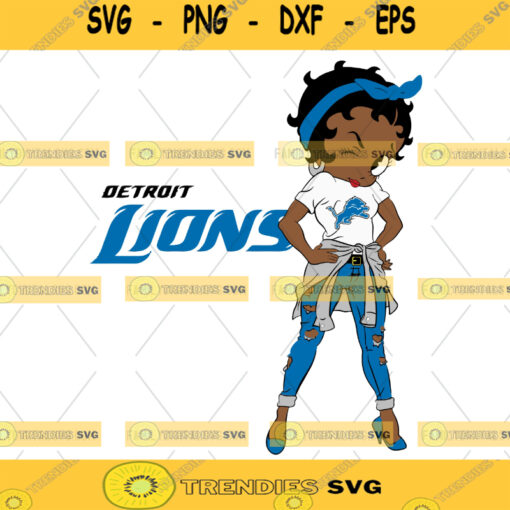 Detroit Lions Black Girl Svg Girl NFL Svg Sport NFL Svg Black Girl Shirt Silhouette Svg Cutting Files Download Instant BaseBall Svg Football Svg HockeyTeam