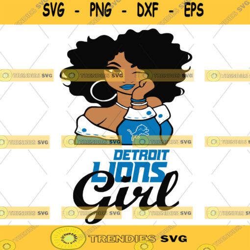 Detroit Lions Girl NFL Svg Girl Nfl Sport Sport Svg Girl Cut File Silhouette Svg Cutting Files Download Instant BaseBall Svg Football Svg HockeyTeam