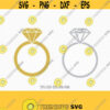 Diamond Ring SVG Cut Files Wedding Ring SVG Cut Files Monogram Framesfor CriCut Silhouette cameo Files svg jpg png dxf Design 378