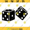 Dice SVG. Dice PDF. Two Dice Cutting file. Dice Silhouette. Two Dice Svg. Dice Clipart. Casino Svg. Gambling Svg. Dice PNG. Dice Vector.