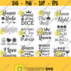 Dice Svg File Bunco Svg Bunco monogram Piece love Bunco Svg Casino clip art Bunco HeartbeatBunco silhouette dxf eps jpg png svg