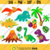 Dino Bundle svg Jurassic Bundle svg Dinosaur svg Volcano svg T rex svg Dino clipart Dino iron on Raptor svg Cut files svg dxf pdf png