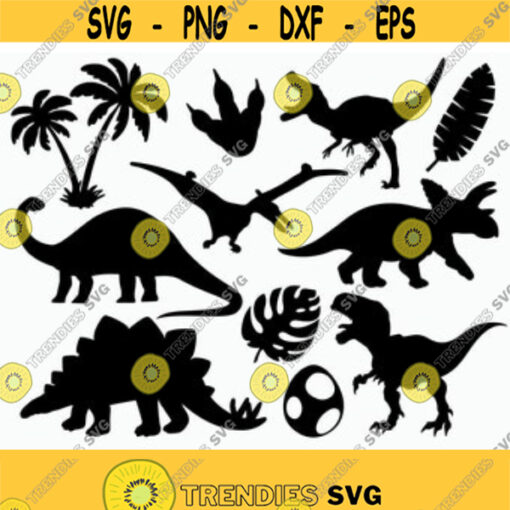 Dinosaur Bundle svg T rex svg Dinosaur svg Dino Silhouette svg Raptor svg Dinosaur egg svg Dinosaur paw svg Cut files svg dxf pdf png