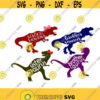 Dinosaur Dino sister brother saurus two wild 2 Cuttable Design SVG PNG DXF eps Designs Cameo File Silhouette Design 1828