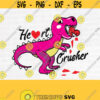 Dinosaur Love Svg File Dinosaur Valentine Svg Dinosaur Svg Love Valentine Svg Funny Dinosaur Svg Heart Crusher SvgDesign 785
