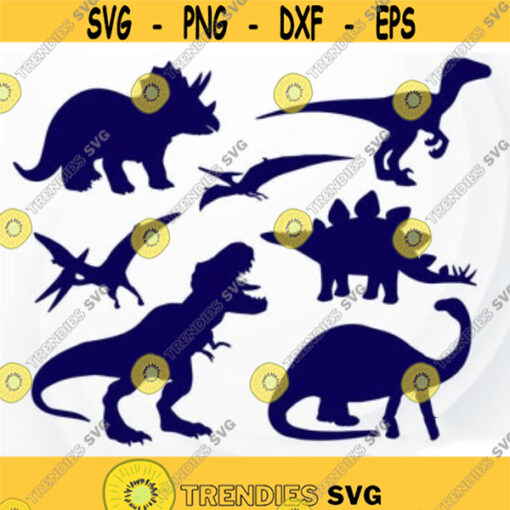 Dinosaur SVG T Rex SVG file for Cricut Dinosaur Silhouette Dinosaurs Bundle clipart Stegosaurus svg Brachiosaurus SVG Triceratops svg Design 3.jpg