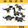 Dinosaur Silhouette SVG Files for Cricut or Silhouette Cute Baby Dinosaur SVG DXF Cut File T rex Simple Dinosaur svg dxf Clipart Clip Art copy