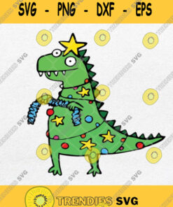 Dinosaur T Rex Funny Christmas Svg Christmas Xmas Svg