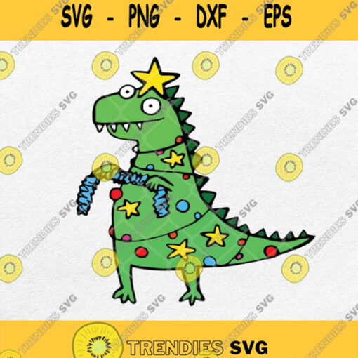 Dinosaur T Rex Funny Christmas Svg Christmas Xmas Svg