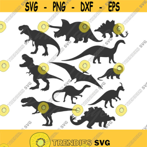 Dinosaur svg dinosaurs svg dinosaur silhouette svg png dxf Cutting files Cricut Funny Cute svg designs print for t shirt bundle Design 115