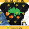 Dinosaur with Pumpkin Svg Triceratops Svg Thanksgiving Svg Dxf Eps Png Fall Cut Files Kids Shirt Design Halloween Silhouette Cricut Design 1622 .jpg