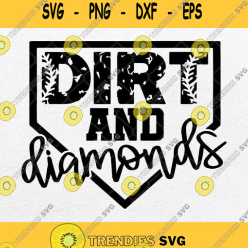 Dirt And Diamonds Svg Dirt And Diamonds Baseball Svg Png Clipart