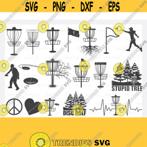 Disc Golf SVG Disc Golf Vector Disc golf logo Disc Golf Silhouette Disc Golf Bundle SVG austin disc golf svg I love disc golf