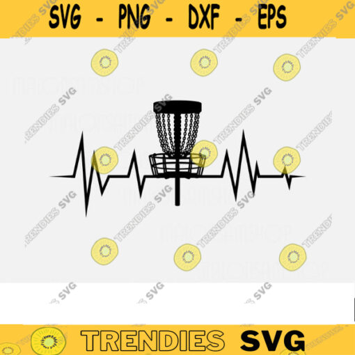 Disc Golf SVG Heartbeat disc golf svg disc golf golf svg disc golf cricut frisbee svg dxf png Design 36 copy
