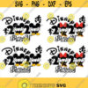 Disney Birthday Boy Girl Squad 2021 SvgInspired Mickey and Minie Mouse Ears Cutting Files Svg Esp Dxf Png Formats Cricut Silhouette Design 64