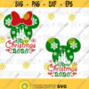 Disney Christmas 2020 SVG Mickey Minnie Mouse Svg Disneyland Castle Silhouette Winter with Snowflakes Cut files for Cricut Dxf Png Design 49
