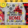 Disney Christmas Svg Theres no place like Home for the holidays Svg Disney Plaid Svg Cut files Svg Dxf Png Eps Design 99 .jpg