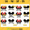 Disney Family Mouse Svg Bundle 1