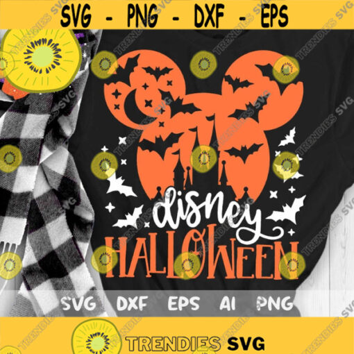 Disney Halloween Svg Halloween Castle Svg Mickey Head Bats Svg Cut files Svg Dxf Png Eps Design 35 .jpg