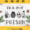 Disney Hocus Pocus Pick Your Poison Svg Png Dxf Eps Files Cricut Poison Bottle Svg