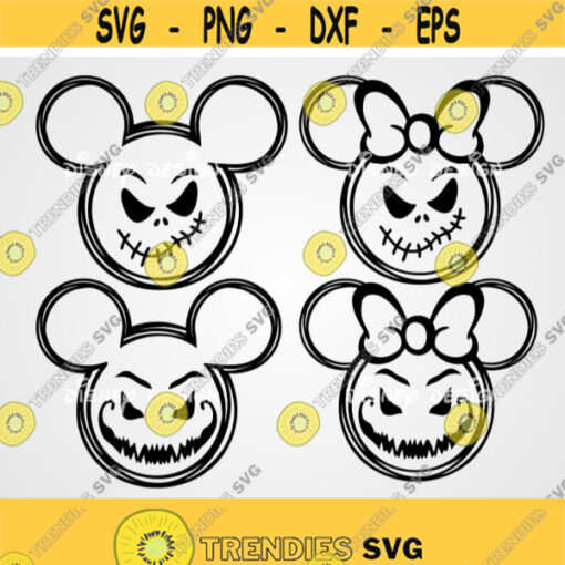 Disney Jack Line SvgDisney SvgNightmare SvgMickey SvgMinnie SvgJack SvgCuting Files for Cricut Silhouette Cricut Files Design 213