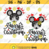 Disney Mery Christmas SVG Mickey Minnie Mouse Disneyland Castle SilhouetteWinter with Snowflakes Cut files for Cricut Dxf Png Eps Design 26