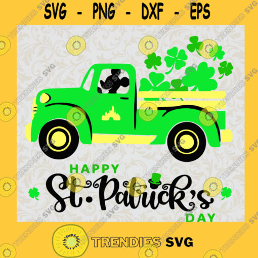 Disney Mickey St Patricks Day Truck svg Disney St Patricks day svg St Patricks day shirt Mickey Truck Disney Svg File For Cricut