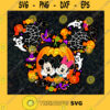 Disney Mickey and Minnie Pumpkin Halloween Card SVG